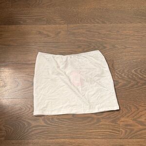Classic White Women's mini Skirt